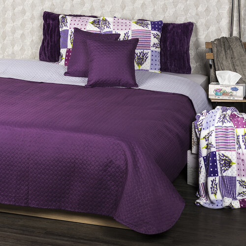 4Home Покривало для ліжка Doubleface фіолетовий/ світло-фіолетовий, 220 x 240 cm, 2x 40 x 40 см