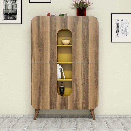 Mine Walnut and Yellow szekrény