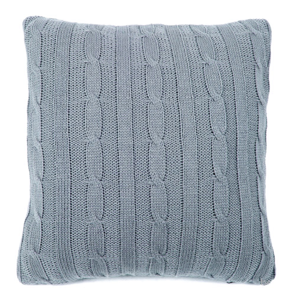 BO-MA Obliečka na vankúšik pletená Duo sivá, 45 x 45 cm