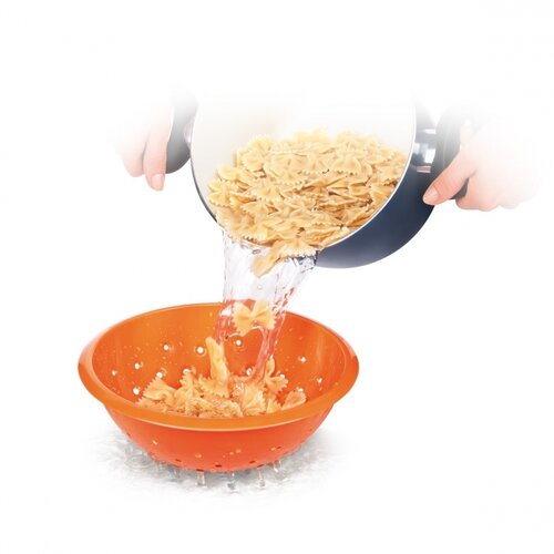 Tescoma Sitko do odcedzania z miską VITAMINO 2 l, pomarańczowy