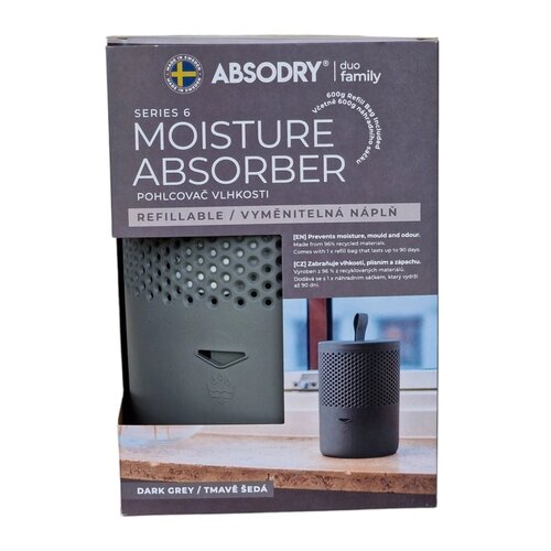 Everbrand vlažnostni absorber Absodry Duo FamilyBag 6-series, do 50 m3, siva