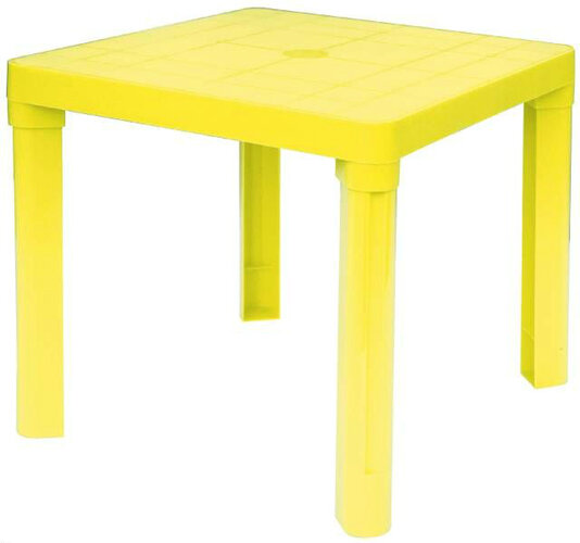 Plastový dětský stůl, žlutá