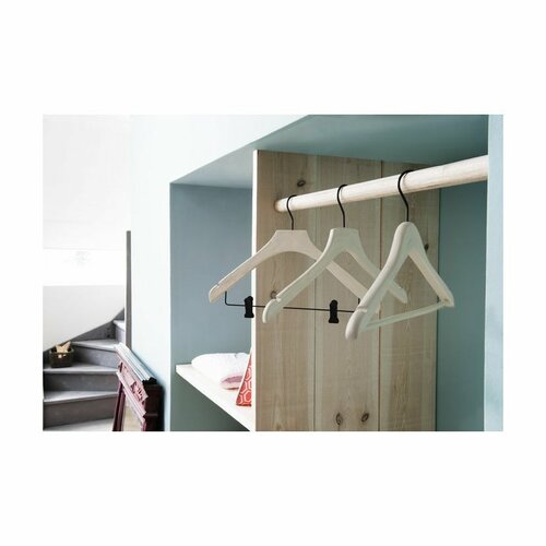 Compactor Bügel mit Clips für Hosen Lotus  44 cm, Weiß