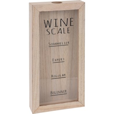 Wine Scale fa dekoráció, 30 x 15 cm