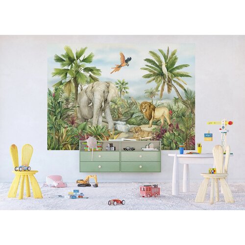 Gyerek fotótapéta Colourful Jungle 252 x 182 cm, 4részes
