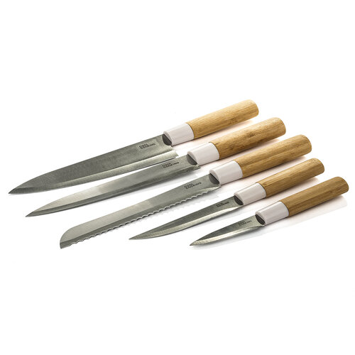 5dielna súprava nožov Bamboo
