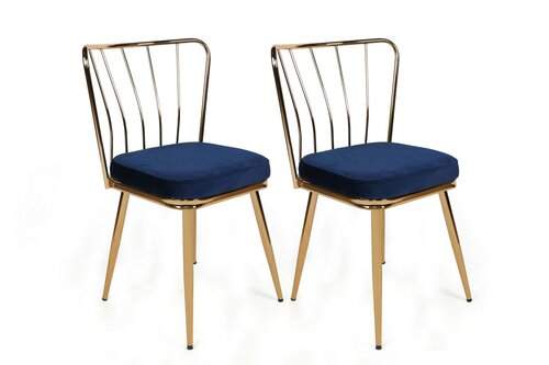 Yildiz Dark Blue étkezőszék szett, 4 db