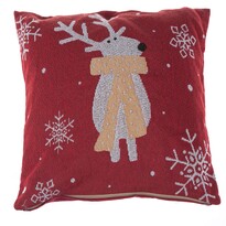 Bożonarodzeniowa poszewka na poduszkę Reindeer, 40 x 40 cm
