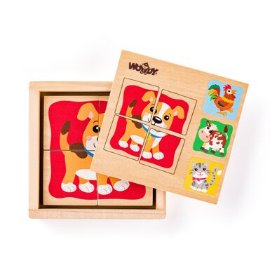 Woody Minipuzzle hišni ljubljenčki