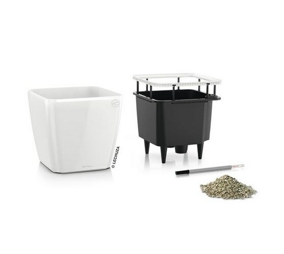Lechuza Quadro LS 28 plastikowa doniczka samopodlebílá