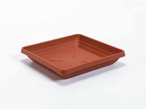 Plastia Lotos virágtartó alátét  60 x 60, barna