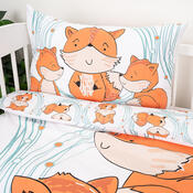 4Home Otroško bombažno posteljnino Foxes, 100 x135 cm, 40 x 60 cm