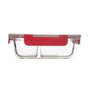 Tavă de copt divizată Orion cu capac din plastic,18 x 13,5 x 6 cm