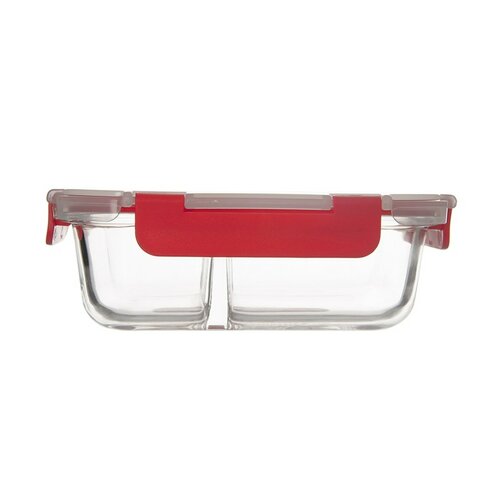 Tavă de copt divizată Orion cu capac din plastic,18 x 13,5 x 6 cm