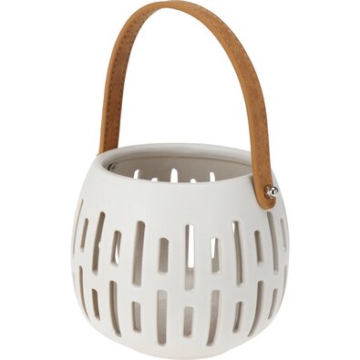 Dekorativna svetilka Bela, 14,5 x 12 cm