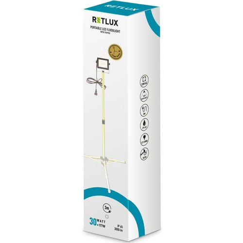 Reflektor LED Retlux RPL 200 z podstawą, 30 W,3000 lm