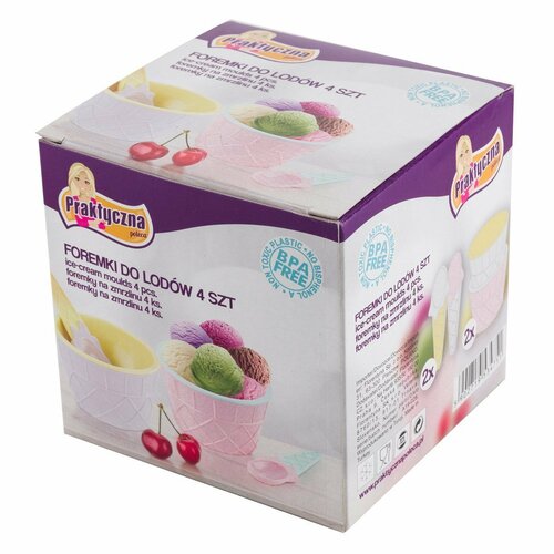 Florina Set de boluri pentru înghețată cu linguri