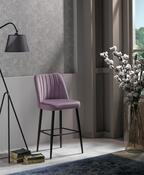 Set de scaune de bar Vento Lilac and Black, 2 buc.