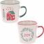 Komplet 2 keramičnih skodelic Stay Warm/Joy, 350 ml