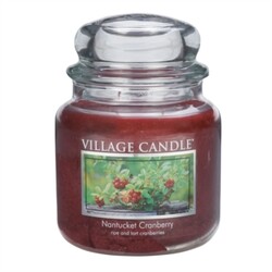 Village Candle illatgyertya, Vörösáfonya  - Nantucked Cranberry, 397 g