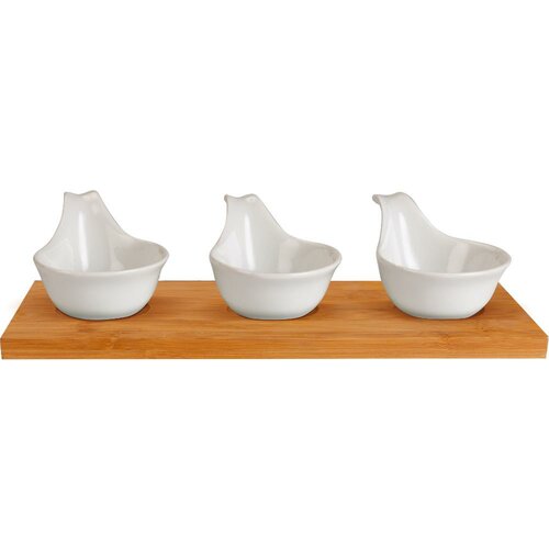 Lamart LT9219 Set de 4 farfurii de servire Bamboo,27 x 12 cm