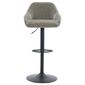 Scaun de bar din piele ecologică B-716 GREY3, gri