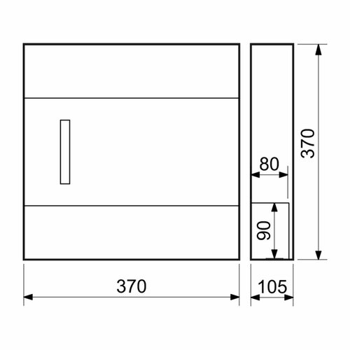 Stahlbriefkasten mit Fenster BK.932.LG.AM.N