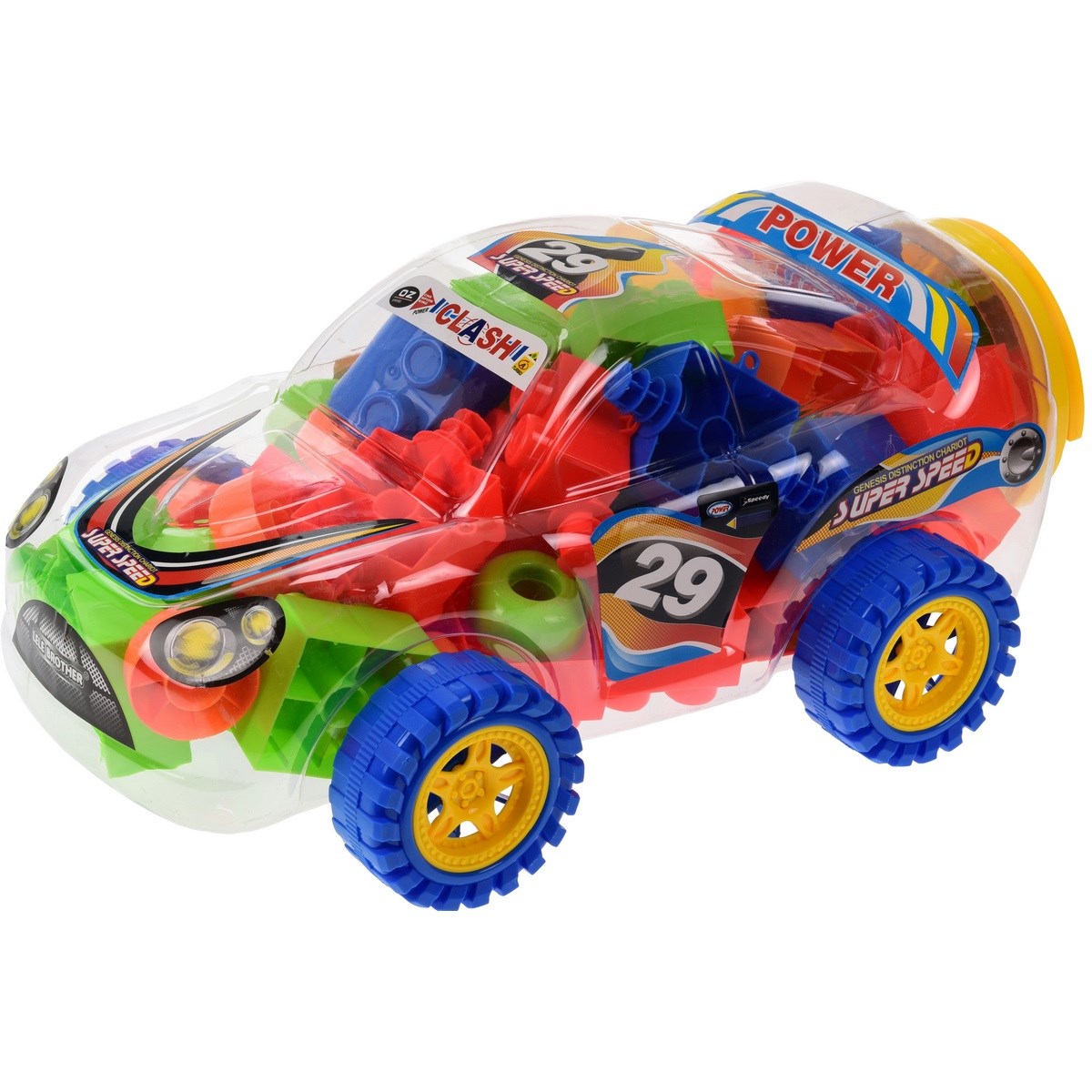 Detské skladacie kocky Rallye, 75 ks