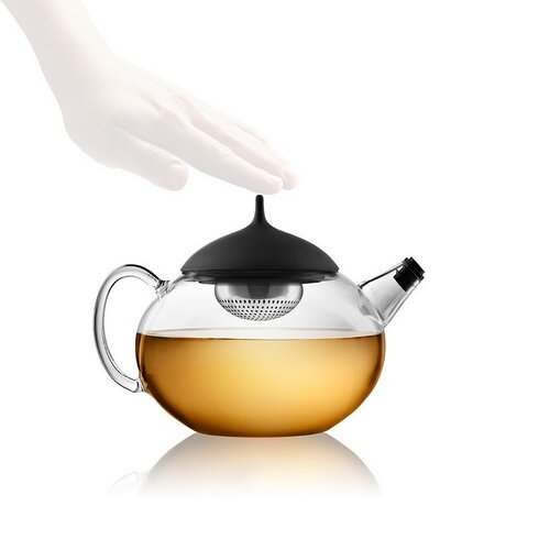 Čajová kanvica Glass Teapot 1 l, čierna