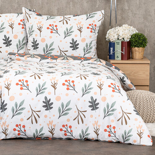 Lenjerie de pat din flanel 4Home Winter nature,220 x 200 cm, 2 buc. 70 x 90 cm