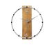 Zegar ścienny Lavvu Compass Wood srebrny, śr. 31 cm