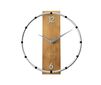 Zegar ścienny Lavvu Compass Wood srebrny, śr. 31 cm