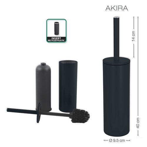 Spirella szczotka do WC Akira, matna czerń