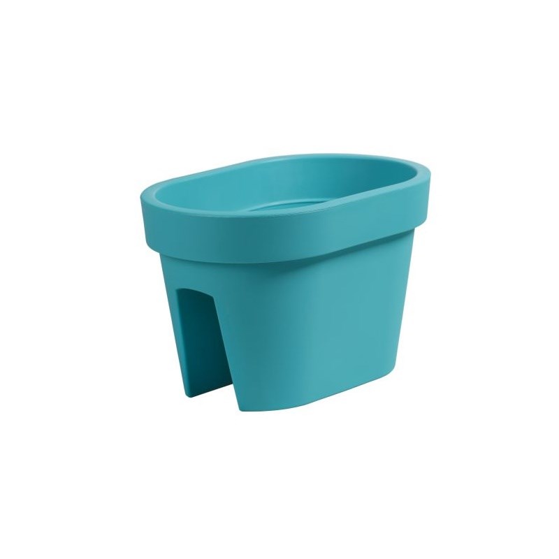 Prosperplast Truhlík na zábradlí Lofly Railing tyrkysová, 40 cm, 40 cm
