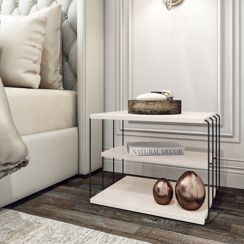 Beistelltisch Lifon White