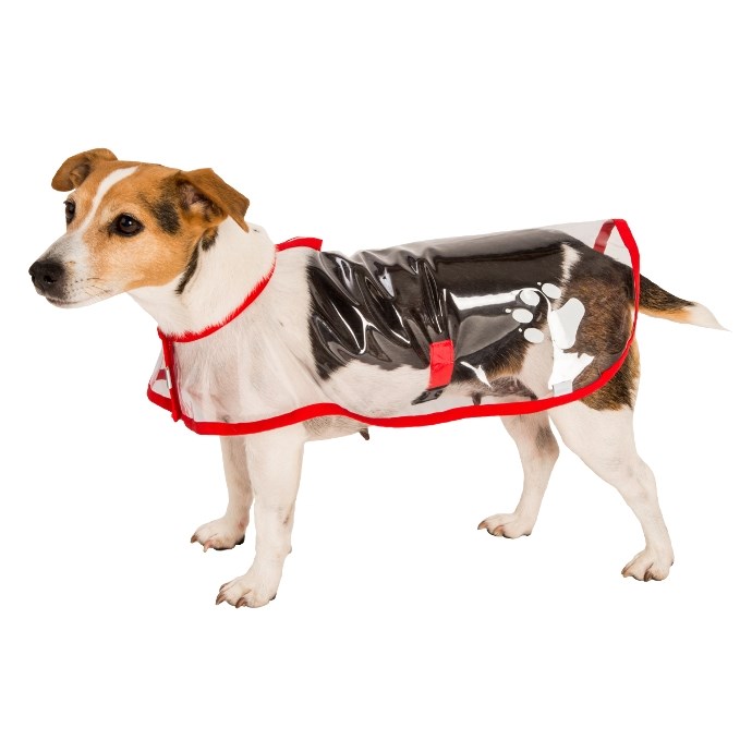 Samohýl exclusive Pláštenka Bella priehľadná lem červená, 28 cm