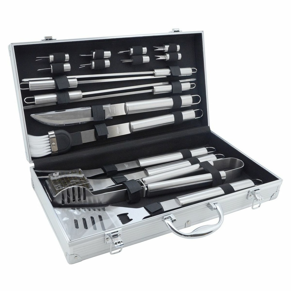 Set instrumente de grătar Gattara, 18 buc., inox