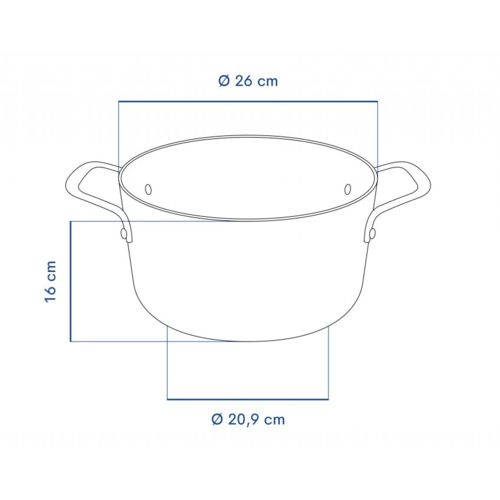 Oală din inox Remoska H2616/10TS Quanta din oțel inoxidabil, 26 cm