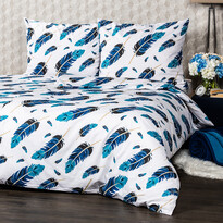 4Home Pościel bawełniana Feathers, 220 x 200, 2 szt. 70 x 90 cm 4Home Pościel bawełniana Feathers