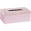 Taschentuchbox Gold flowers Rosa, 24 x 13 x 9 cm