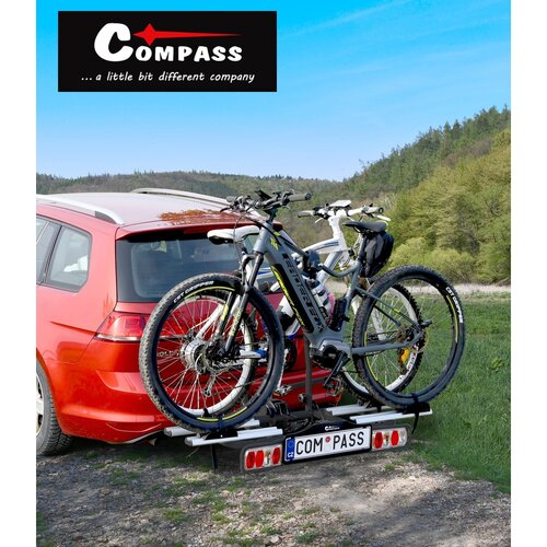 Compass Nosič bicyklov na ťažné zariadenie E-BIKE TÜV, 2 bicykle