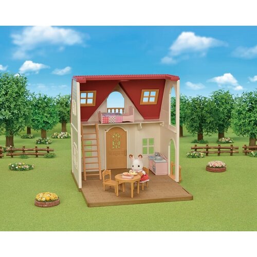 Sylvanian Families Basic ház piros tetővel új