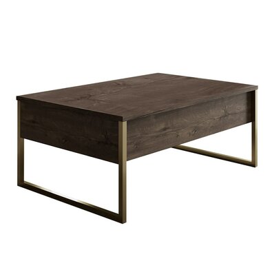 Konferenční stolek Luxe Walnut and Gold