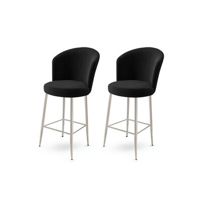 Barstuhl-Set Fora Black, 2 Stück