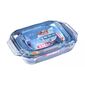 Pyrex üveg sütőedény készlet 3 db, 1,4 l + 3 l + 4l