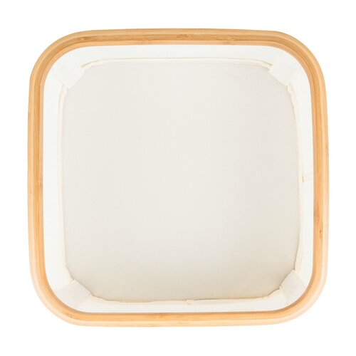 Cutie de depozitare G21 30 x 30 x 15 cm, dinbambus cu capac, bej