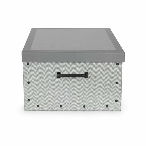 Компактний складаний ящик для зберігання Boston, 50 x 40 x 25 см, сірий