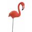 Dekorácia Plameniak červená, 20 cm