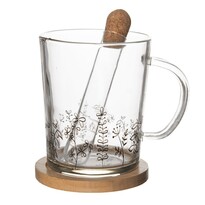 Orion Склянна чашка з заварником Луг, 420 мл