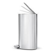 Simplehuman Kosz na śmieci z pedałem 6 l,półokrągły, matowa stal nierdzewna, plastik